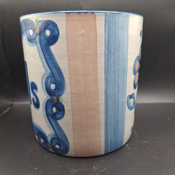 MA Hadley Vintage Hand-Painted Ceramic Utensil Holder Floral - Picture 4 of 9